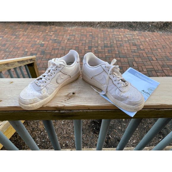 NIKE WOMENS AIR FORCE 1 Valentine’s Day Foam Pale Pink 2019 Size 8 CD0183-600 Ra - Picture 2 of 10